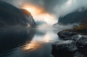 Blick auf den Bergsee