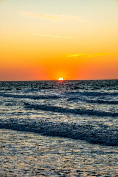 Evening walk on the beach in beautiful Normandy near Saint-Aubin-Sur-Mer - France by Oliver Hlavaty