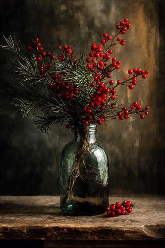 Winterrote Beeren im Glas Nr. 3