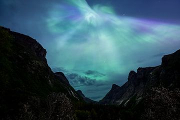 Noorderlicht boven Trollstigen