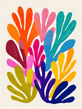 Abstrakte Formen in Farbe