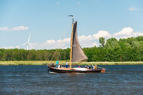 Botter op het Eemmeer.