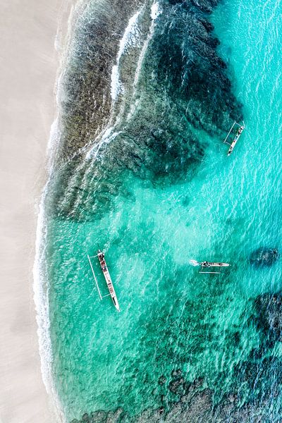 Aerial Summer - Silberner Strand von Philippe HUGONNARD