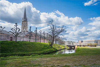 Historic Sittard under the Dutch skies