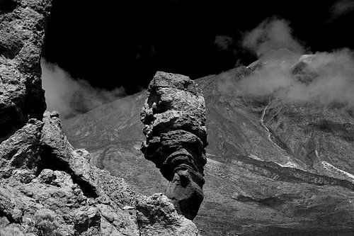 Finger of God in zwart-wit