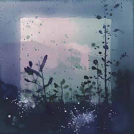 Jahreszeitliche Natur im Wald, Digitale Malerei von Ariadna de Raadt-Goldberg