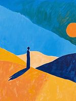 Contemplation in the style of Edvard Munch II