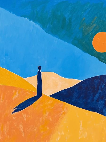 Contemplation in the style of Edvard Munch II by Caroline Guerain