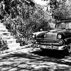 Cuban car with registration VDL 719 in the street (black and white) by 2BHAPPY4EVER.com photography & digital art