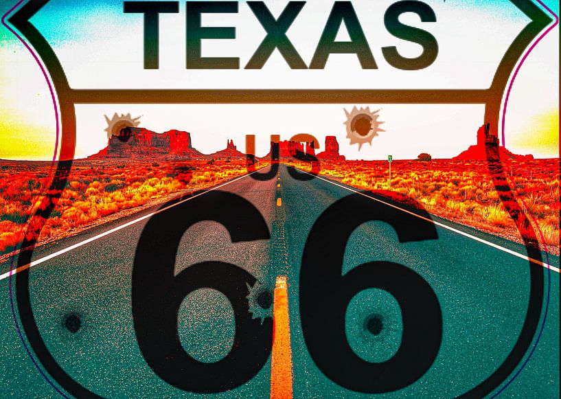 Route 66”Somewhere in Arizona” van Truckpowerr