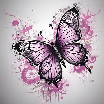 Natuurwonderen in roze: de lichtgevende vlinder van ButterflyPix