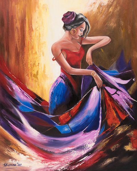 Spanish dancer. by Yvonne Weijers van Hout