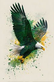 Portrait d'aigle sur MNS Designs