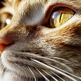 Detailed close-up cat eye by Imperial Art House