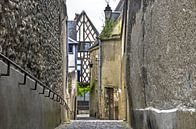 Gasse in Bourges, Frankreich von Frans Blok Miniaturansicht