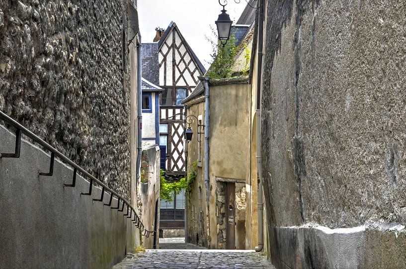 Gasse in Bourges, Frankreich von Frans Blok