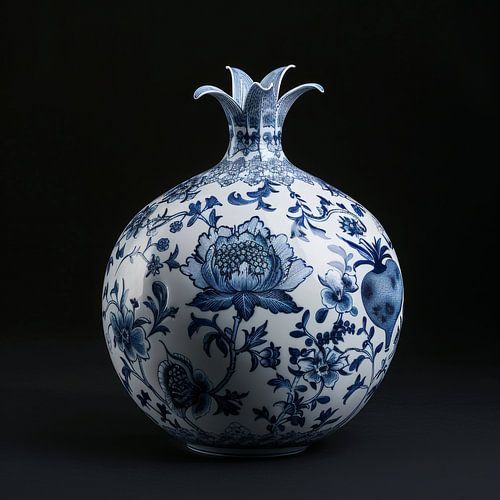 Delft Blue Pomegranate