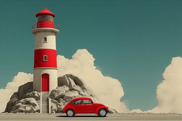 Lighthouse Red Holiday Transport von Studio Ypie