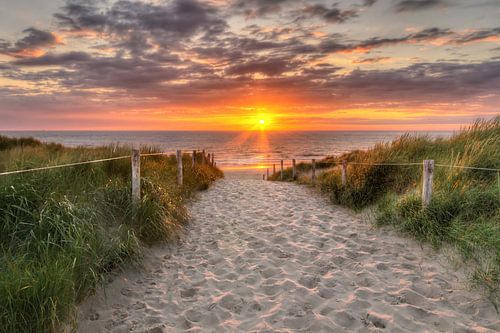 Sunset on Texel, near De Koog