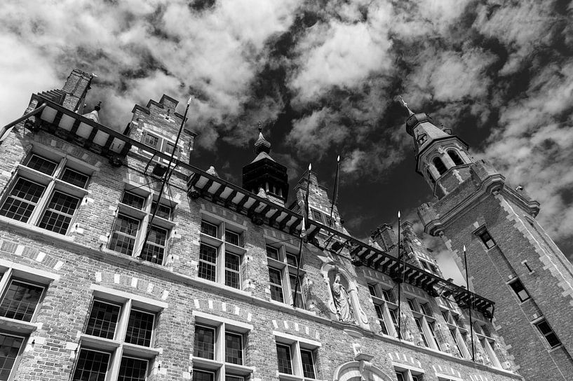 Eeklo Flanders Belgium Town hall by Richard Wareham