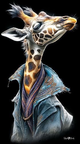 giraffe portret