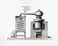Etching distillation column