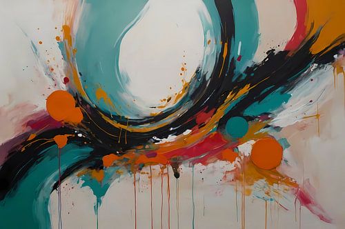 Abstracte Dans van Vorm en Kleur