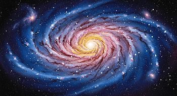 Spiralgalaxie im tiefen Weltraum