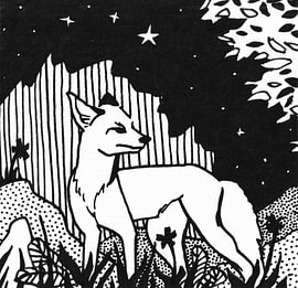 Fuchs im Wald von Antje Wauer