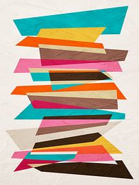 ART ABSTRAIT GÉOMÉTRIQUE MODERNE ET COLORÉ sur Online Arts