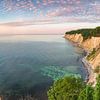 Falaises de craie de la mer Baltique au lever du soleil sur Rügen sur Voss Fine Art Fotografie