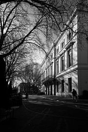 Gebäude für Kunst und Wissenschaft Utrecht (schwarz-weiß) von André Blom Fotografie Utrecht