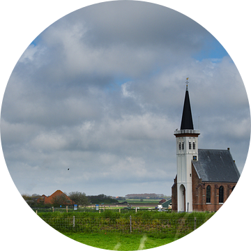 Oud kerkje op Texel van Marcel Riepe