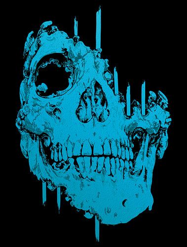 Bevroren schedel: Eerie Blauw Verval