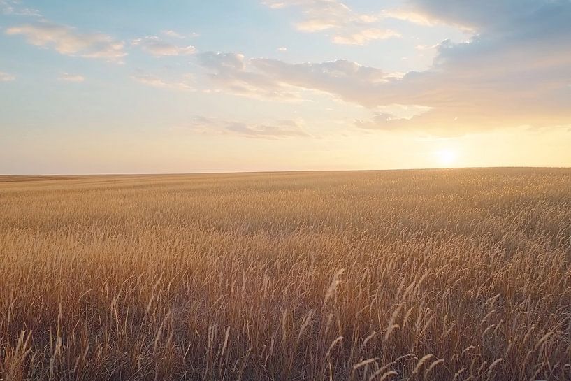 Breiter Rasen im Sonnenlicht von Imperial Art House