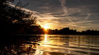 Coucher de soleil sur le lac