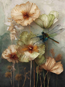Verwelkte Blüte - Ebene der Natur