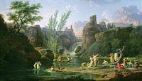 Claude Joseph Vernet,Morning The Bathers by finemasterpiece thumbnail