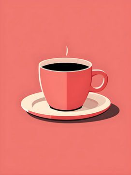 Tasse de café abstraite V2 sur drdigitaldesign