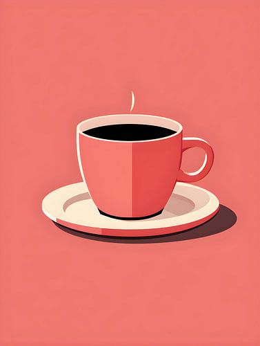 Abstrakte Tasse Kaffee V2 von drdigitaldesign