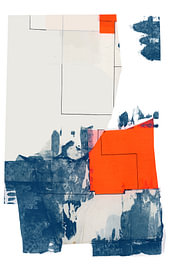 Abstrakt Blau Orange von cartissi