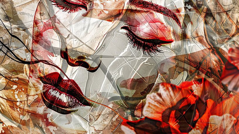 Japanische Kunst Frau Fantasie von Egon Zitter