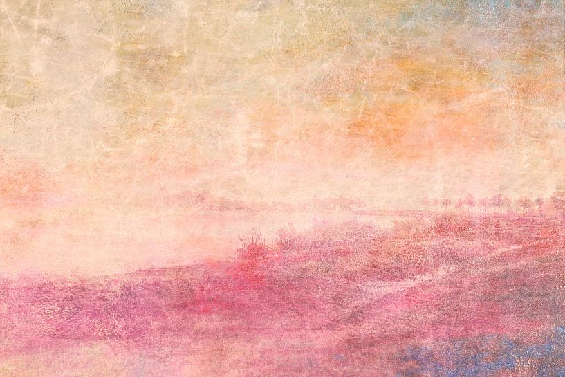 Landschap in pasteltinten van Diana Mets