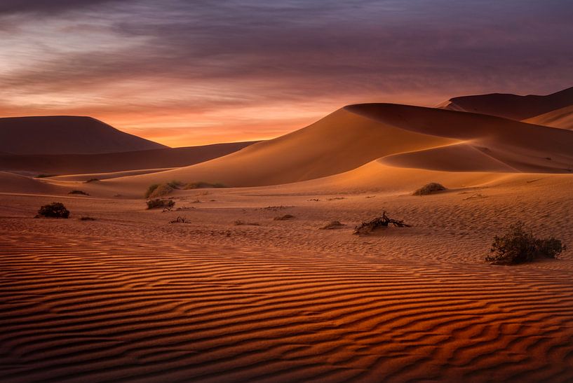 Sonnenaufgang in der Wüste von Peter Poppe