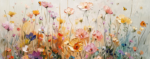 Pastel summer garden