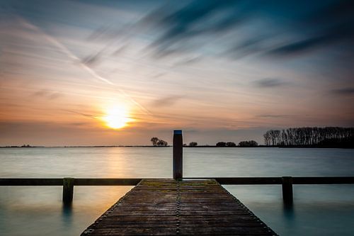 Zicht over het Sneekermeer