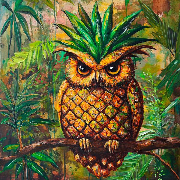 Eule oder Ananas? Ein Doppelleben! von Poster Art Shop